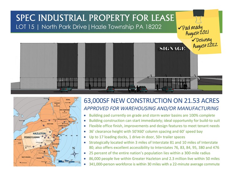 2290 N Park Dr, Hazle Township, PA for lease - Site Plan - Image 3 of 3