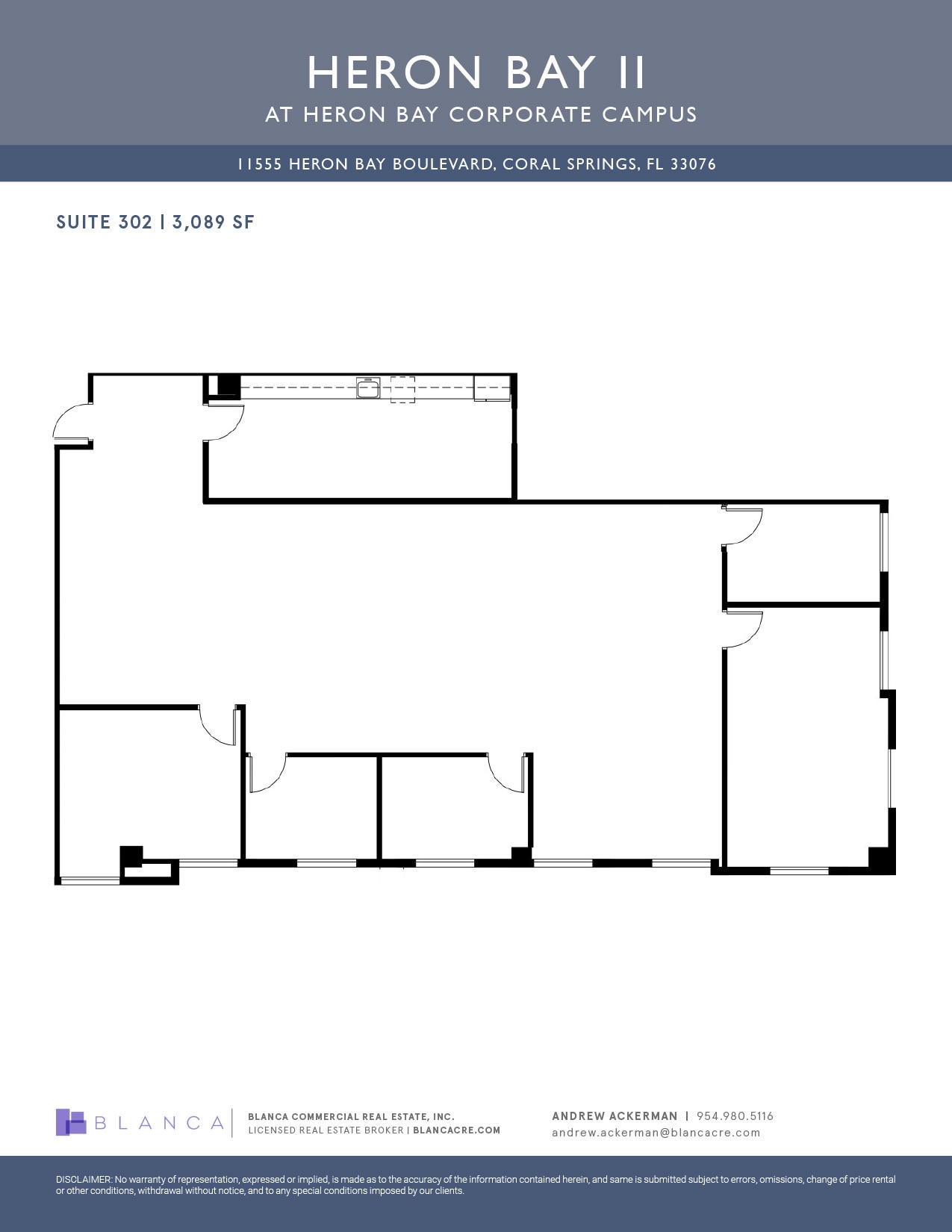 11555 Heron Bay Blvd, Coral Springs, FL for lease Floor Plan- Image 1 of 1