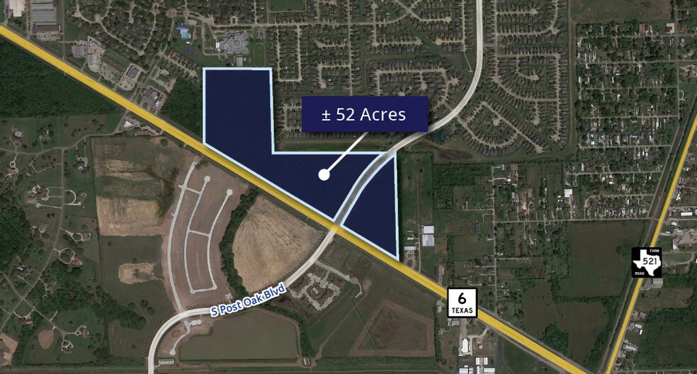 Hwy 6 at S Post Oak Blvd, Rosharon, TX à vendre - Photo du bâtiment - Image 1 de 4