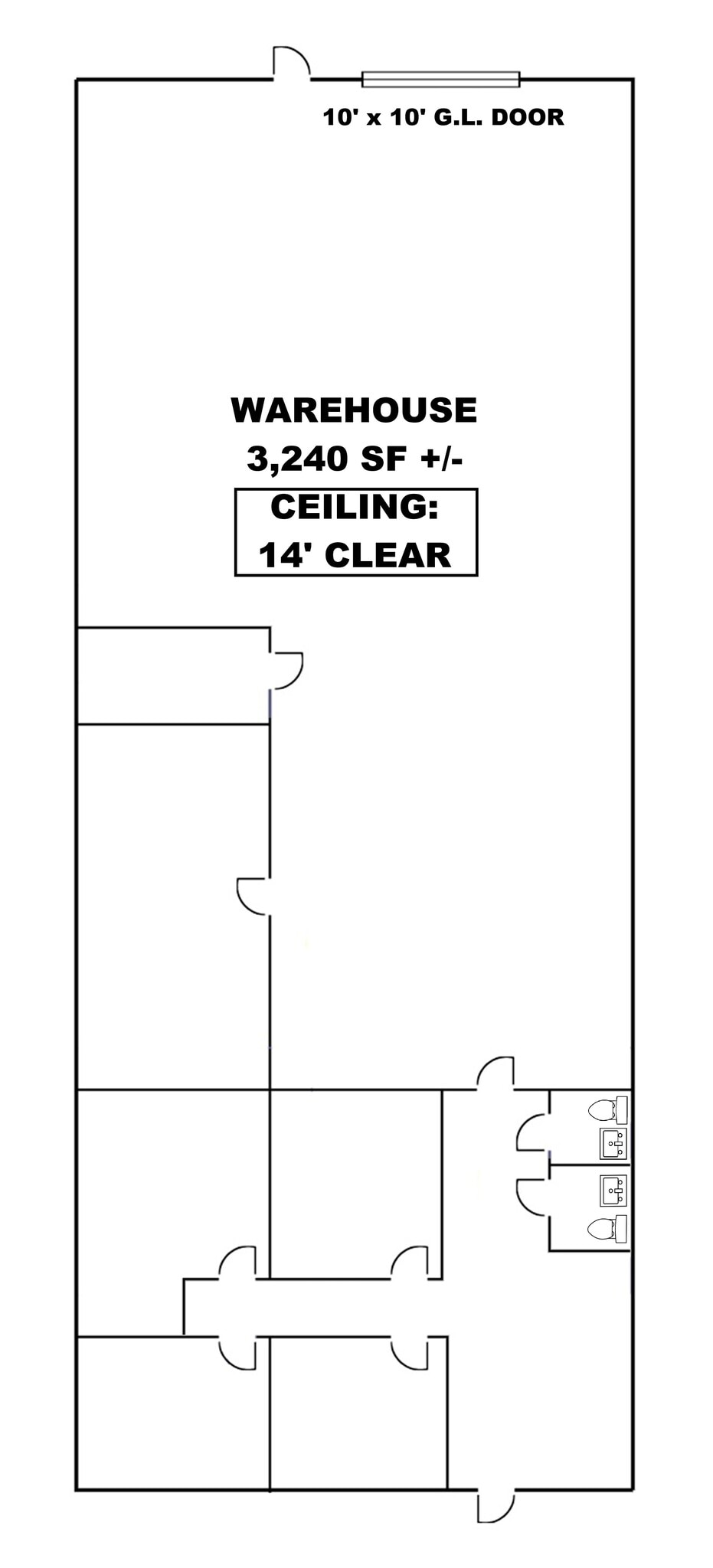 2601-2621 Aero Dr, Grand Prairie, TX à louer Plan d’étage- Image 1 de 1