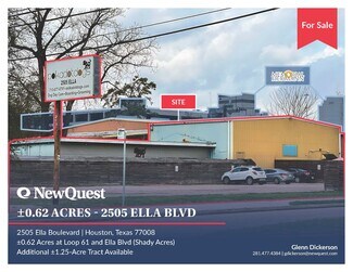 Plus de détails pour 2505 Ella Blvd, Houston, TX - Terrain à vendre