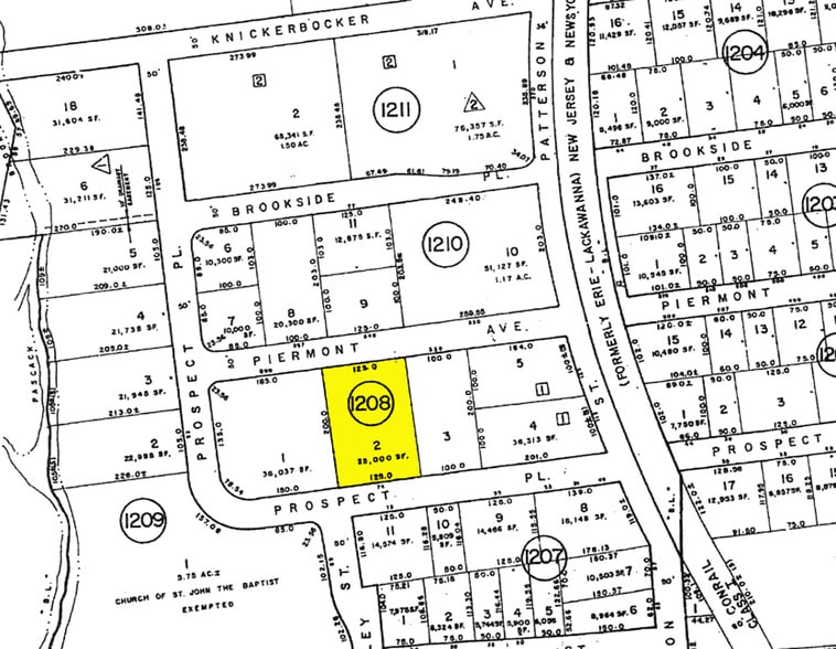 74 Prospect Pl, Hillsdale, NJ for lease - Plat Map - Image 3 of 3