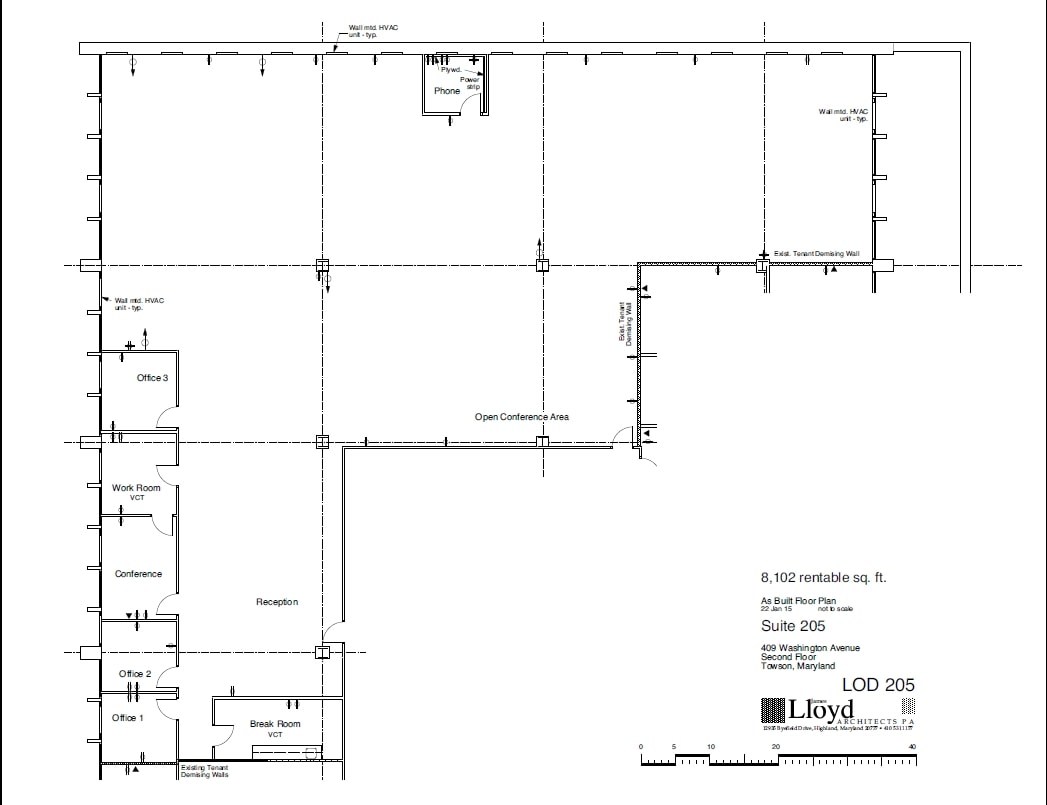 409 Washington Ave, Towson, MD for lease Floor Plan- Image 1 of 1