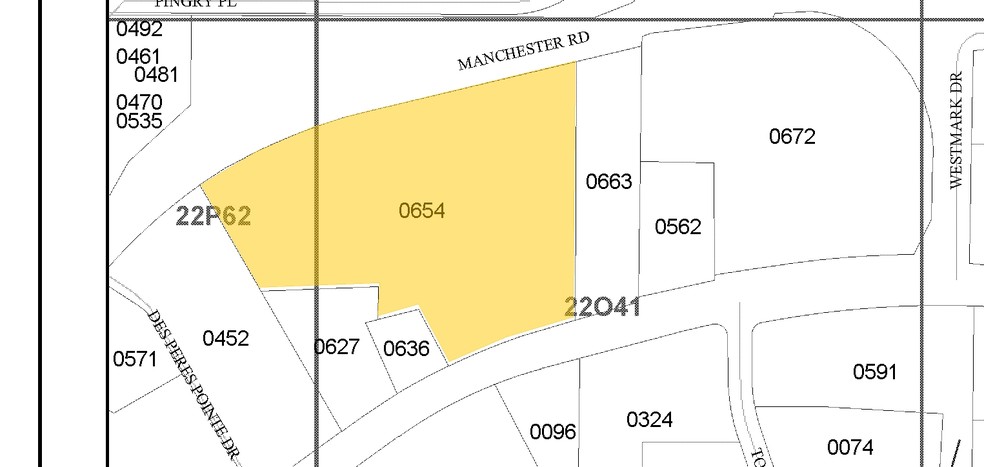 13205 Manchester Rd, Des Peres, MO à louer - Plan cadastral - Image 2 de 9