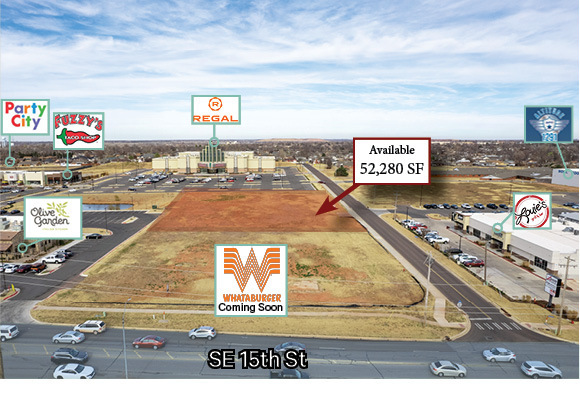 5935 SE 15th St, Midwest City, OK for sale - Aerial - Image 2 of 3