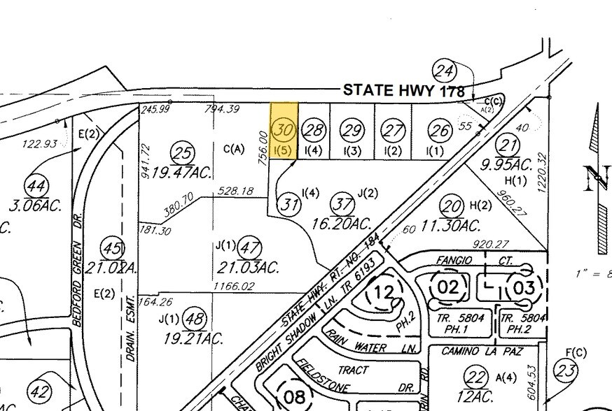 10615 Highway 178, Bakersfield, CA à vendre - Plan cadastral - Image 2 de 2