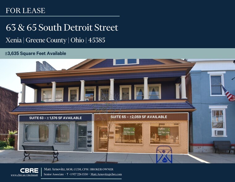 63-65 S Detroit St, Xenia, OH à louer - Photo du bâtiment - Image 1 de 1