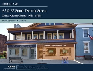 Plus de détails pour 63-65 S Detroit St, Xenia, OH - Bureau/Commerce de détail à louer