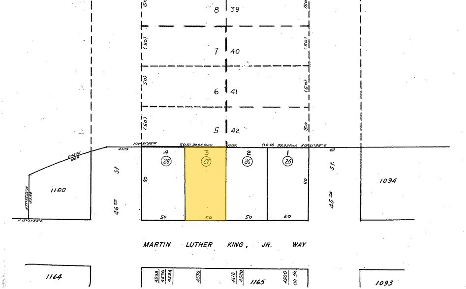 4530 Martin Luther King Jr Way, Oakland, CA à louer - Plan cadastral - Image 3 de 11