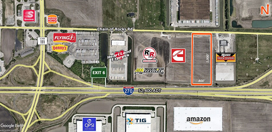 1540 E Chain of Rocks Rd, Granite City, IL à vendre Photo du bâtiment- Image 1 de 4