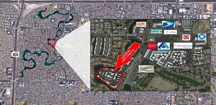 2222 S Dobson Rd, Mesa, AZ - AERIAL  map view