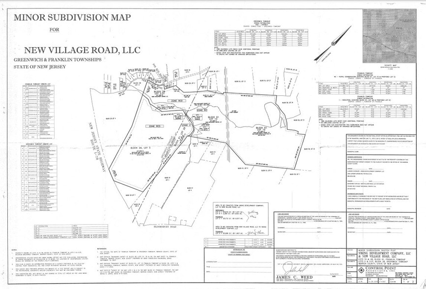 Franklin Twp, Stewartsville, NJ for sale - Plat Map - Image 3 of 3