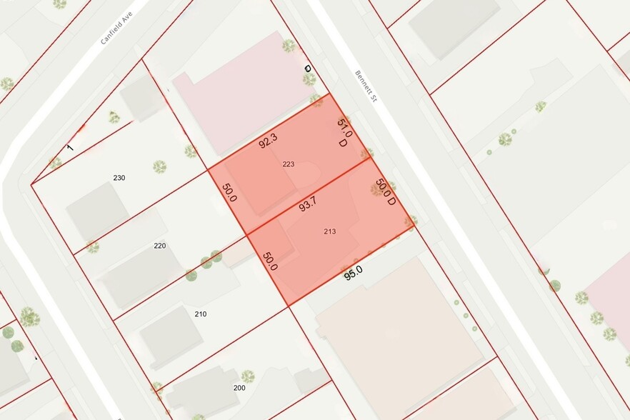 213-223 Bennett St, Bridgeport, CT for sale - Plat Map - Image 3 of 5