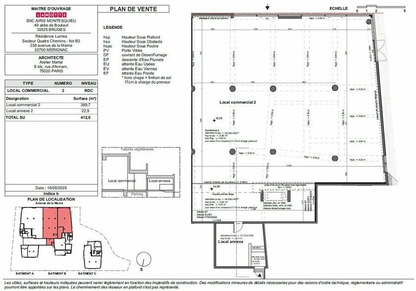 Commerce de détail dans Mérignac à vendre - Photo du bâtiment - Image 2 de 2