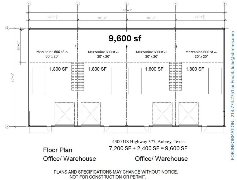 4300 US Highway 377, Aubrey, TX à vendre - Plan d’étage - Image 3 de 4