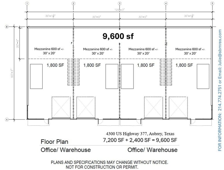 4300 US Highway 377, Aubrey, TX à vendre - Plan d’étage - Image 2 de 2