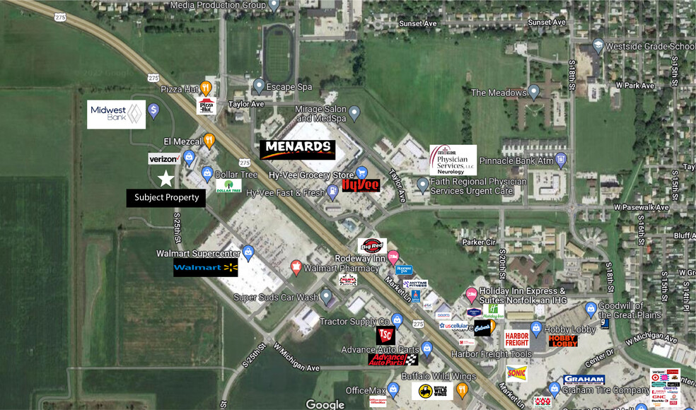 2500 Cooper, Norfolk, NE for sale - Plat Map - Image 2 of 2