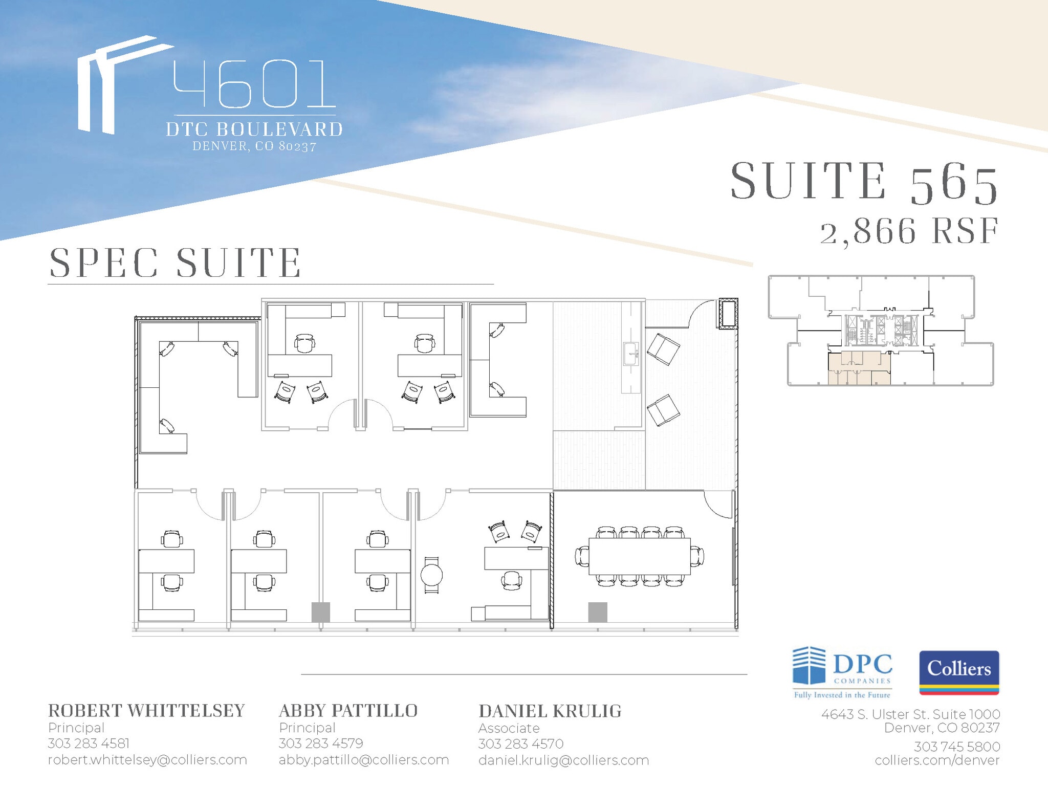 4601 Dtc Blvd, Denver, CO for lease Floor Plan- Image 1 of 1