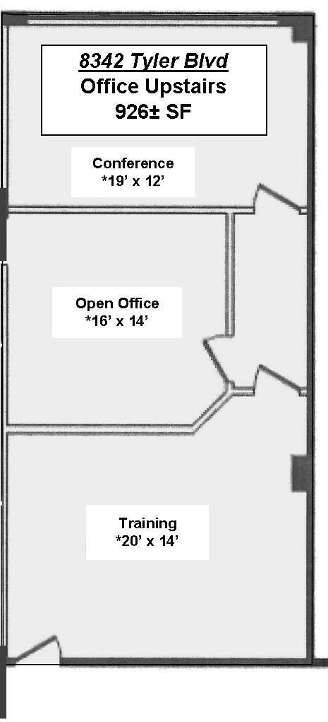 8310-8358 Tyler Blvd, Mentor, OH for lease Floor Plan- Image 1 of 1