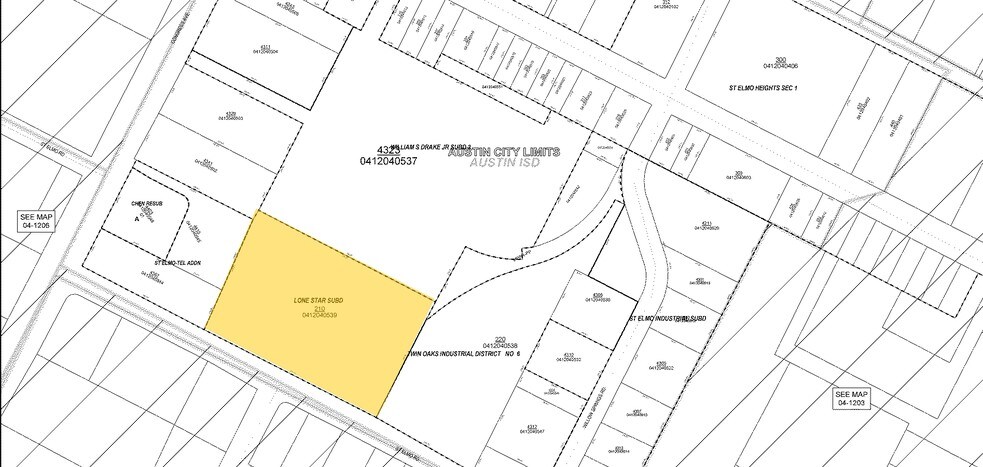 210 E Saint Elmo Rd, Austin, TX à louer - Plan cadastral - Image 3 de 3