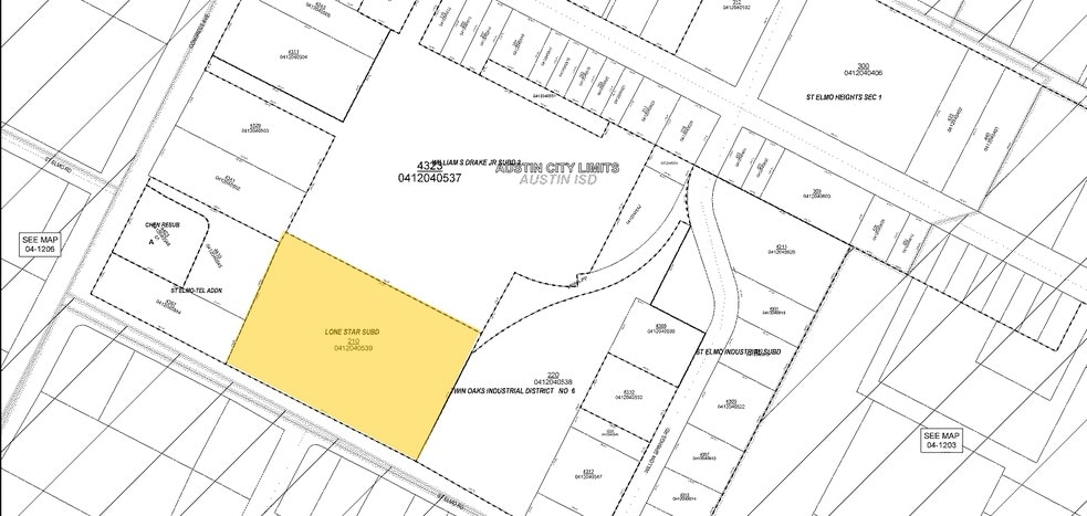 210 E Saint Elmo Rd, Austin, TX for lease - Plat Map - Image 3 of 3