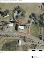 1165 N Independence Ave, Independence, VA - AERIAL  map view