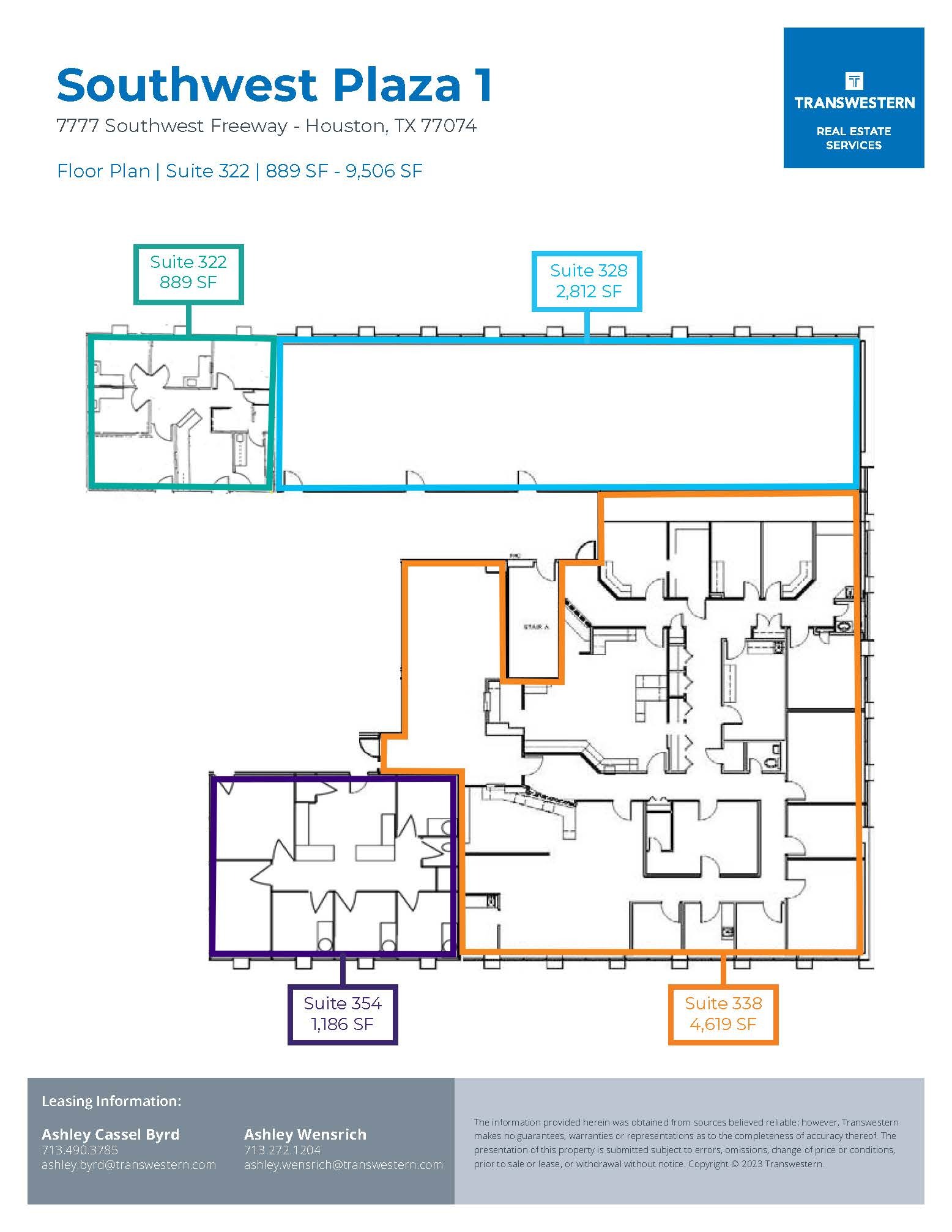 7737 Southwest Fwy, Houston, TX à louer Plan d’étage- Image 1 de 1