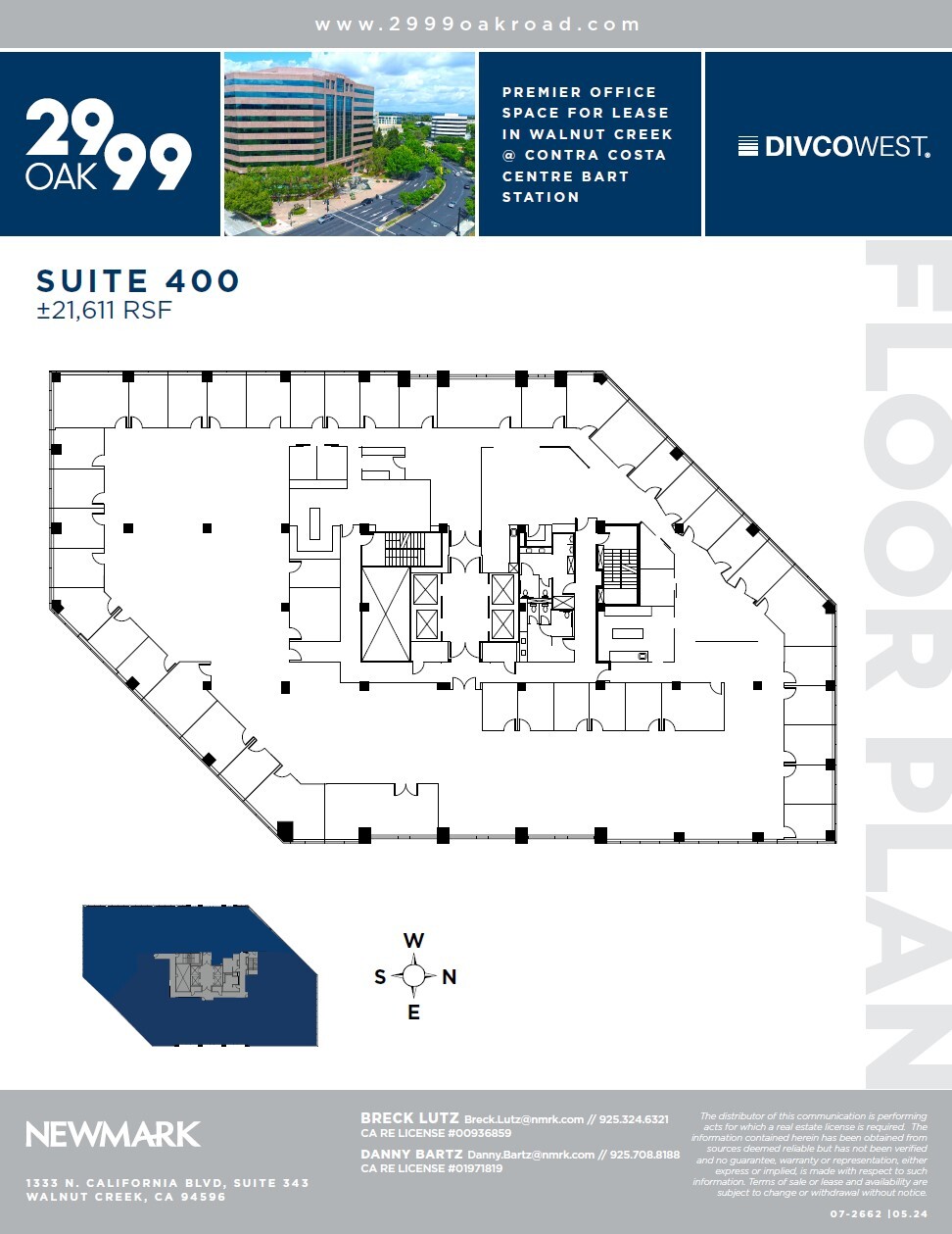 2999 Oak Rd, Walnut Creek, CA for lease Floor Plan- Image 1 of 1