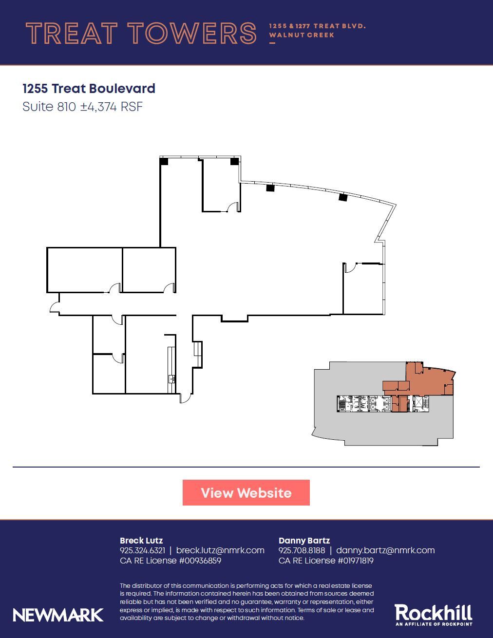 1255 Treat Blvd, Walnut Creek, CA for lease Floor Plan- Image 1 of 1