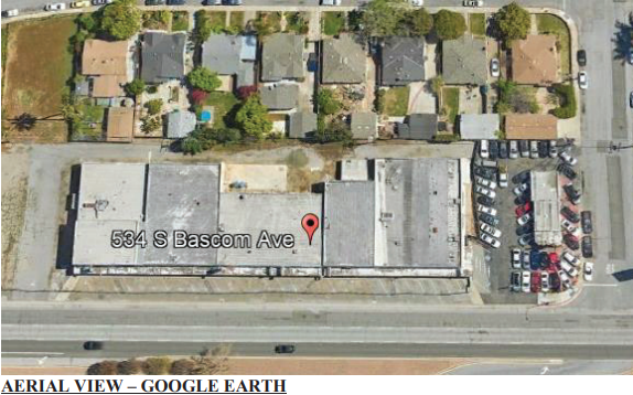 534 S Bascom Ave, San Jose, CA for sale - Aerial - Image 2 of 2