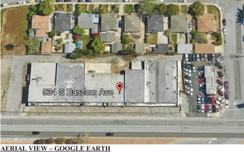 534 S Bascom Ave, San Jose, CA - aerial  map view