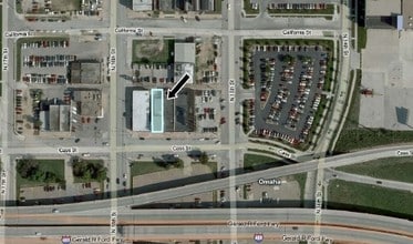 1518 Cass St, Omaha, NE - Aerial  map view