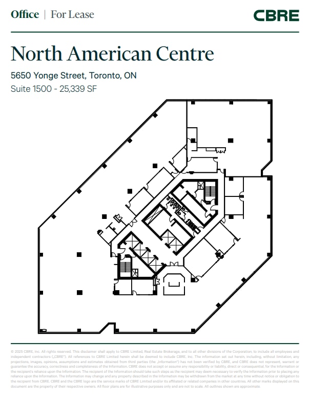 5650 Yonge St, Toronto, ON for lease Floor Plan- Image 1 of 1