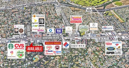 17200 Ventura Blvd, Encino, CA - AERIAL  map view