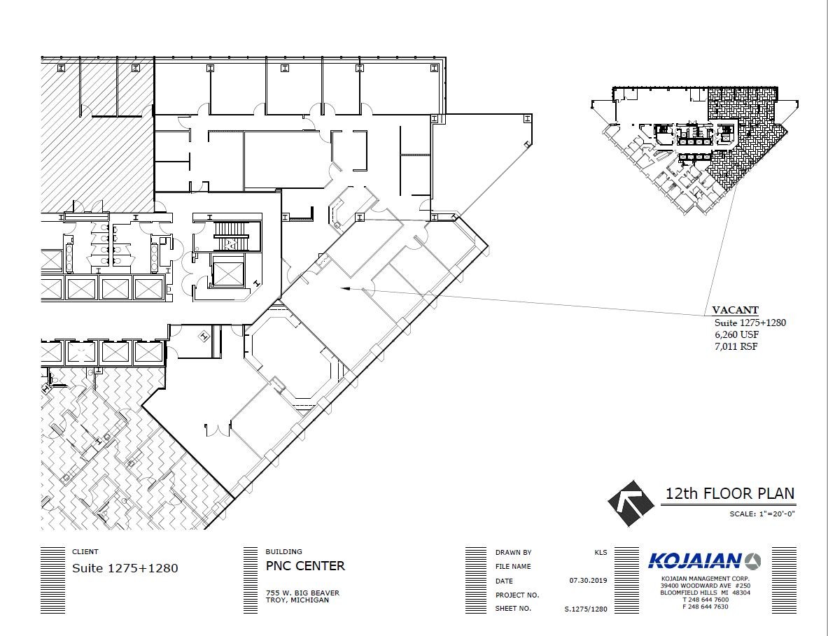 755 W Big Beaver Rd, Troy, MI à louer Plan d  tage- Image 1 de 1