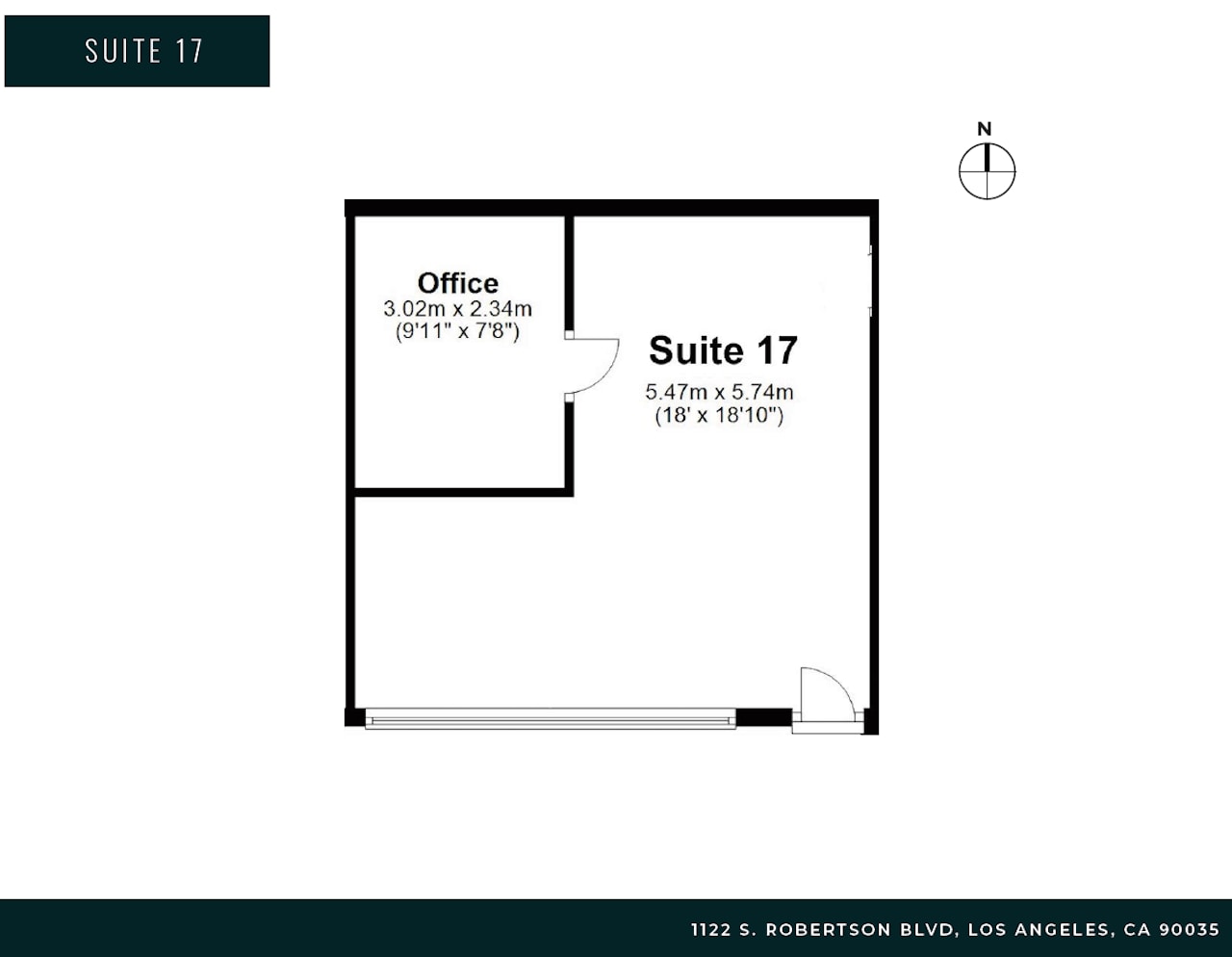 1122 S Robertson, Los Angeles, CA for lease Floor Plan- Image 1 of 1