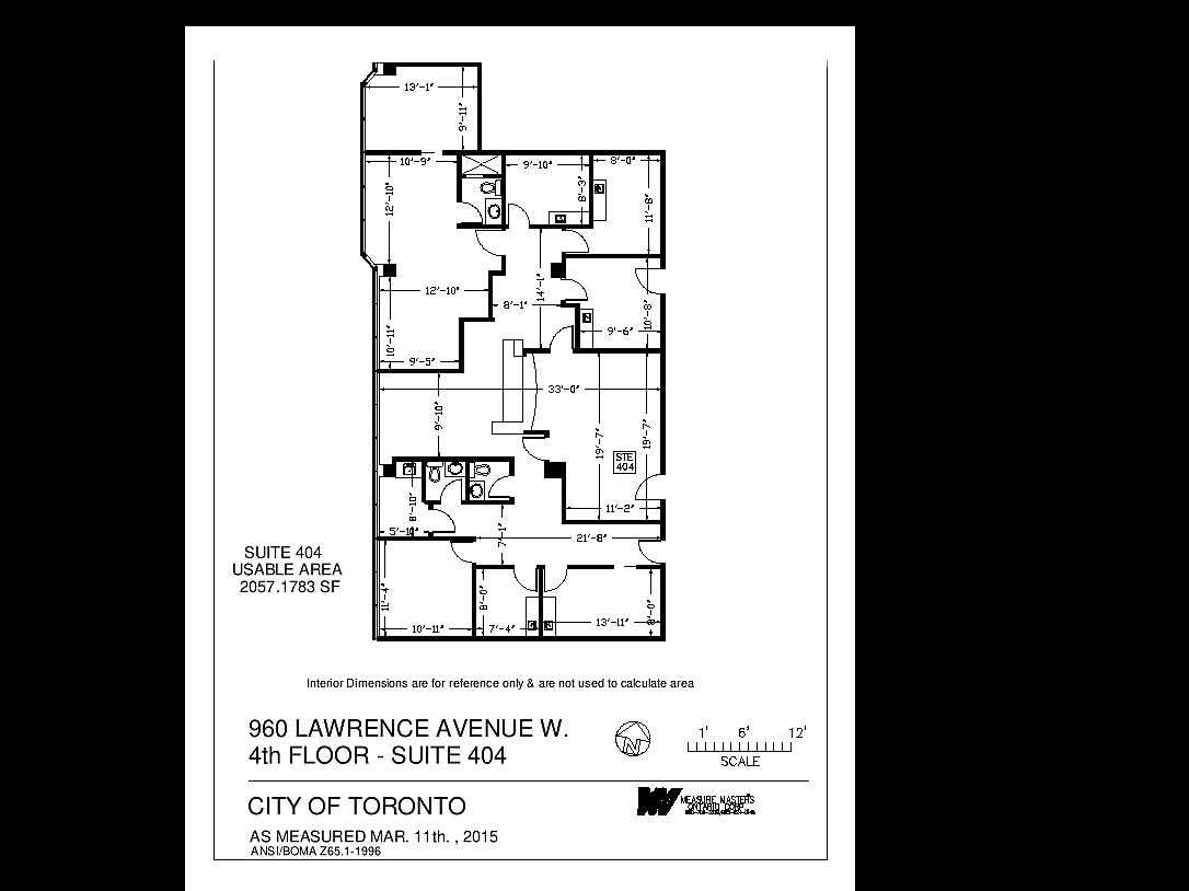960 Lawrence Ave W, Toronto, ON à louer Plan de site- Image 1 de 1