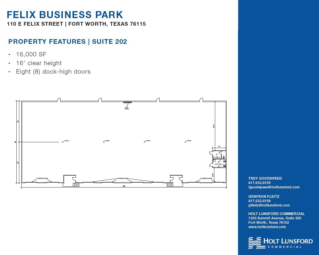 100 E Felix St, Fort Worth, TX for lease Floor Plan- Image 1 of 1