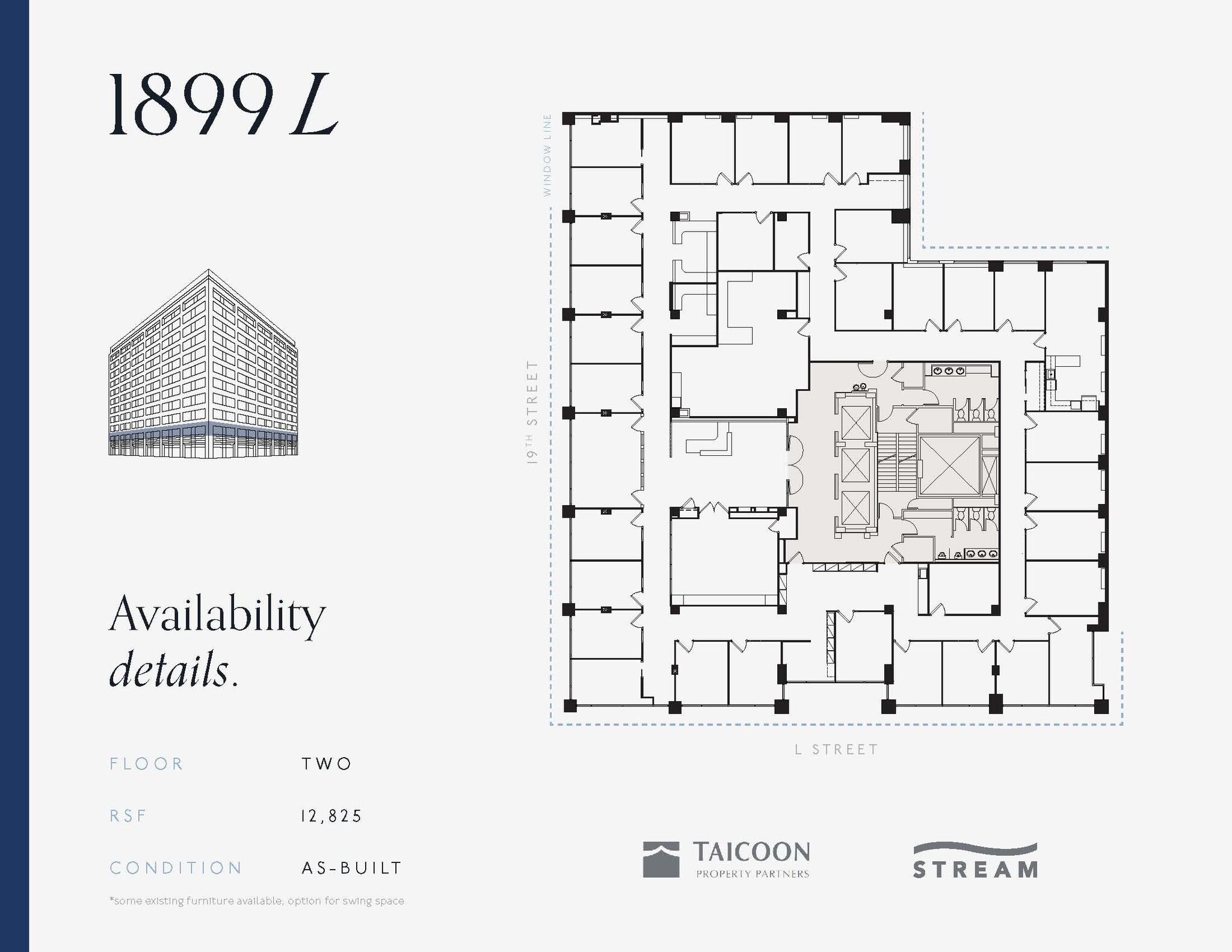 1899 L St NW, Washington, DC à louer Plan d  tage- Image 1 de 1