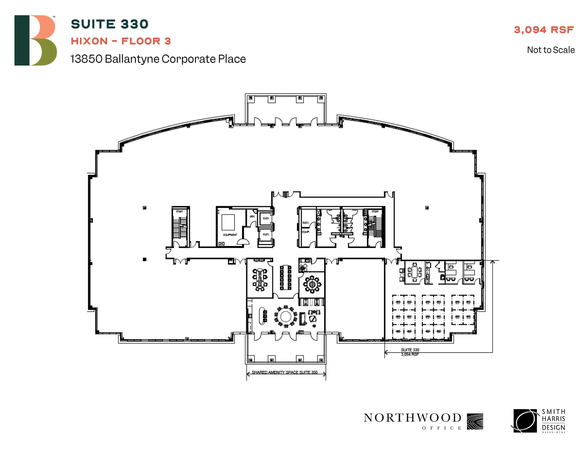 13850 Ballantyne Corporate Pl, Charlotte, NC à louer Plan d  tage- Image 1 de 1