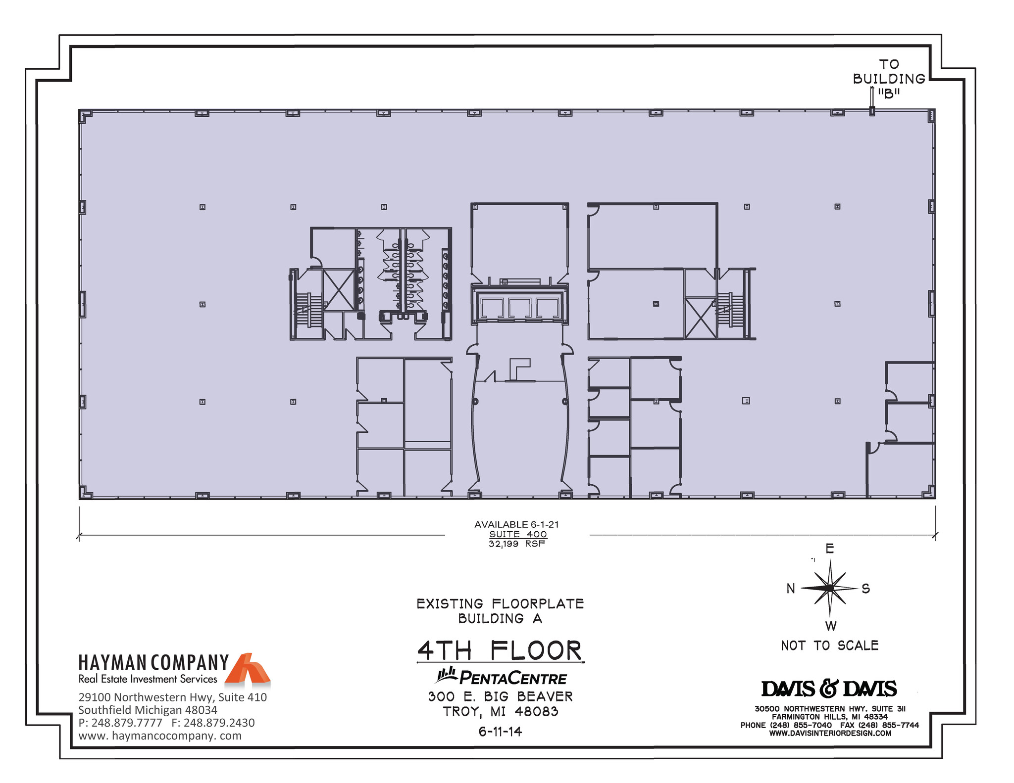 300 E Big Beaver Rd, Troy, MI à louer Plan d  tage- Image 1 de 1