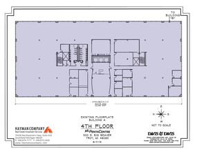 300 E Big Beaver Rd, Troy, MI à louer Plan d  tage- Image 1 de 1