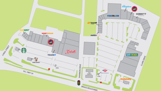 3454 Bragg Blvd, Fayetteville, NC à louer - Plan de site - Image 2 de 2