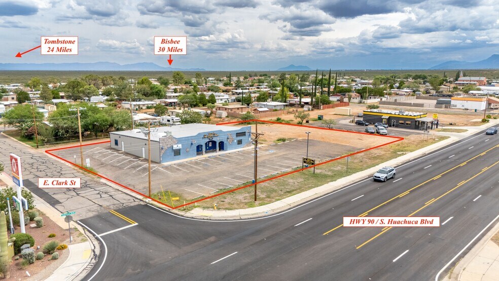 290-292 N Huachuca Blvd, Huachuca City, AZ à vendre - Aérien - Image 3 de 30