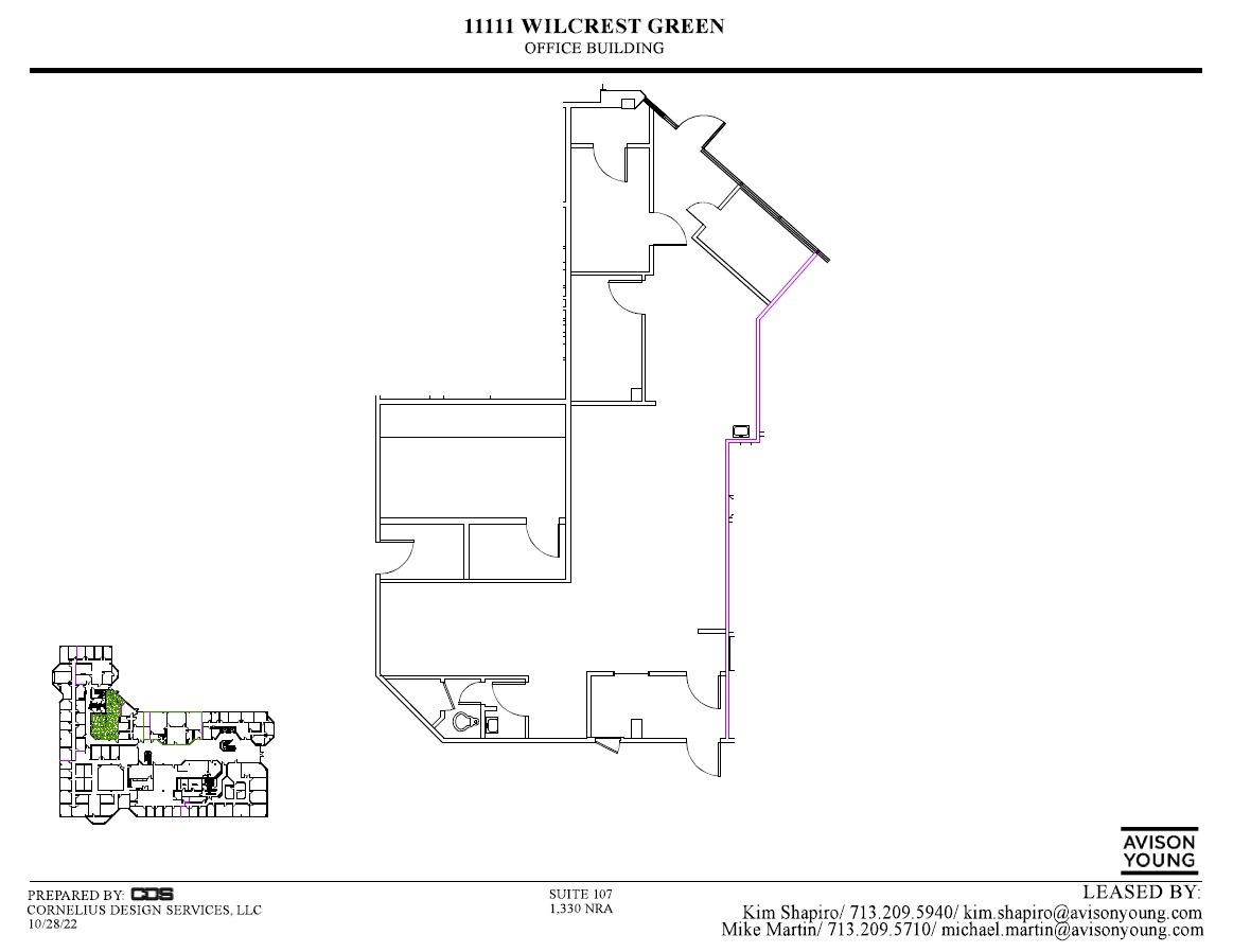 11111 Wilcrest Green Dr, Houston, TX for lease Floor Plan- Image 1 of 1