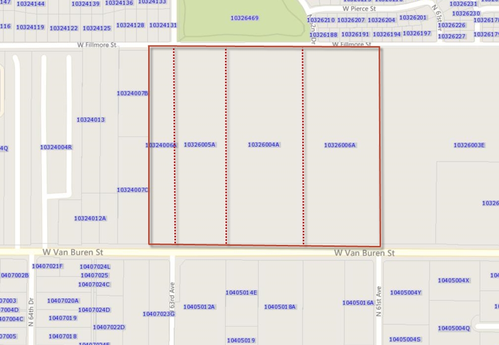 6200 W Van Buren St, Phoenix, AZ à vendre Plan cadastral- Image 1 de 1