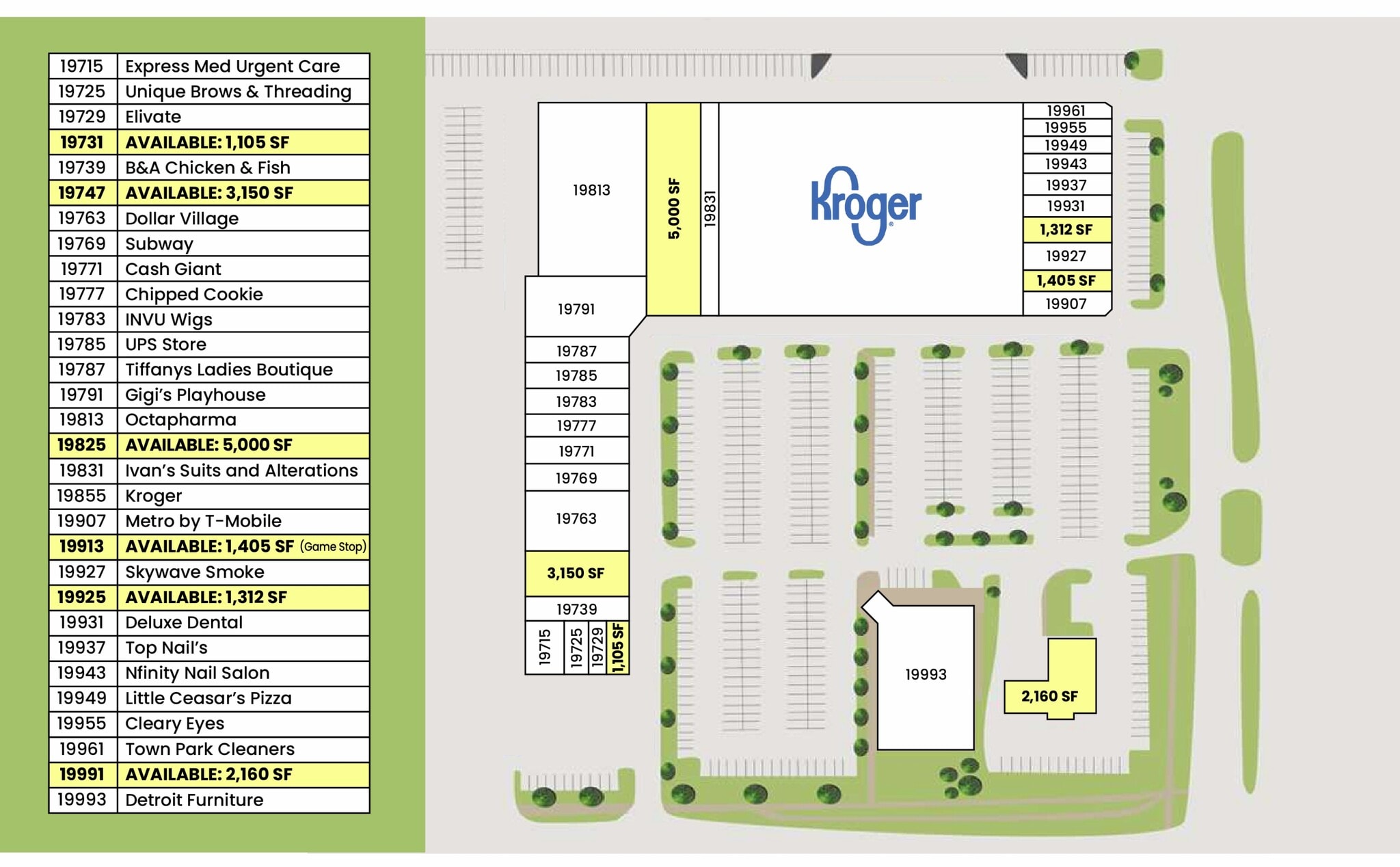 19715-19855 W Twelve Mile Rd, Southfield, MI for lease Floor Plan- Image 1 of 1
