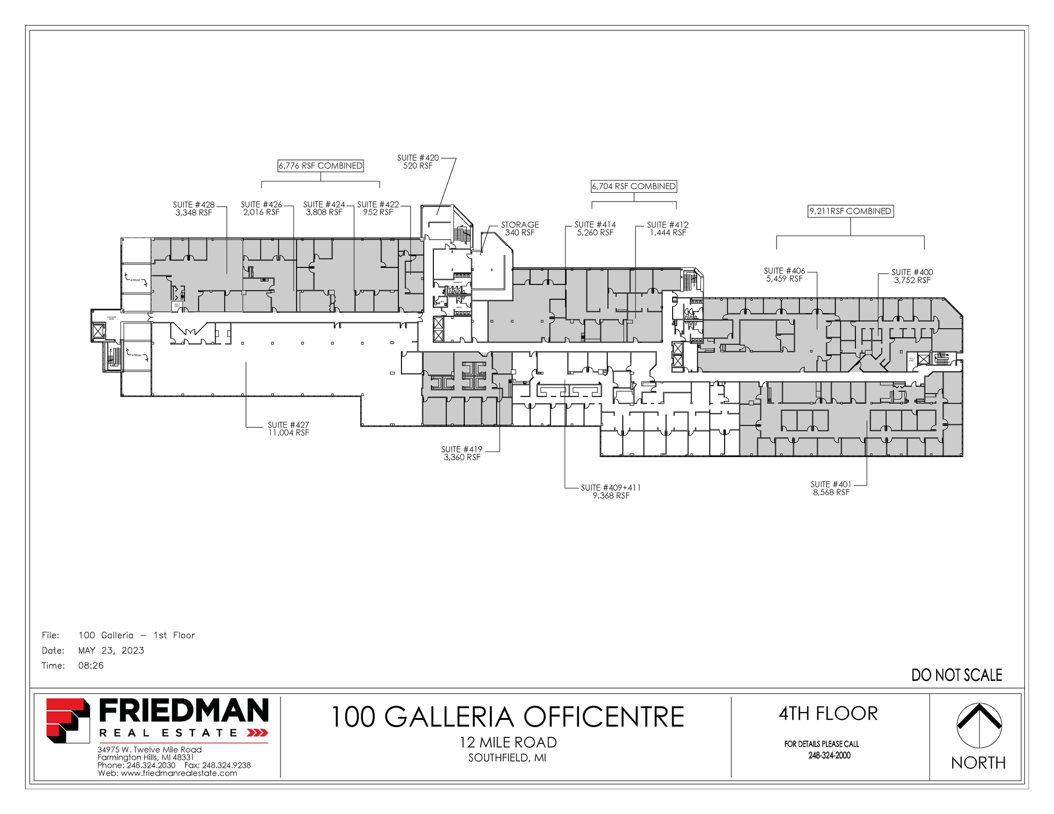 300 Galleria Officentre, Southfield, MI for lease Floor Plan- Image 1 of 1