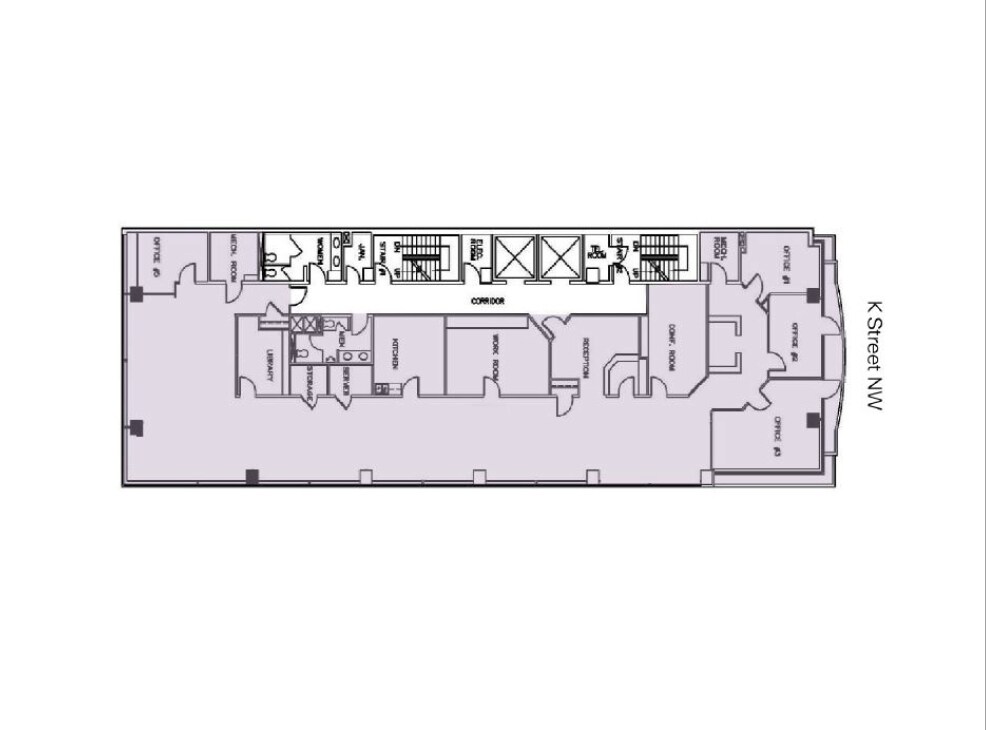 1420 K St NW, Washington, DC for lease Floor Plan- Image 1 of 1