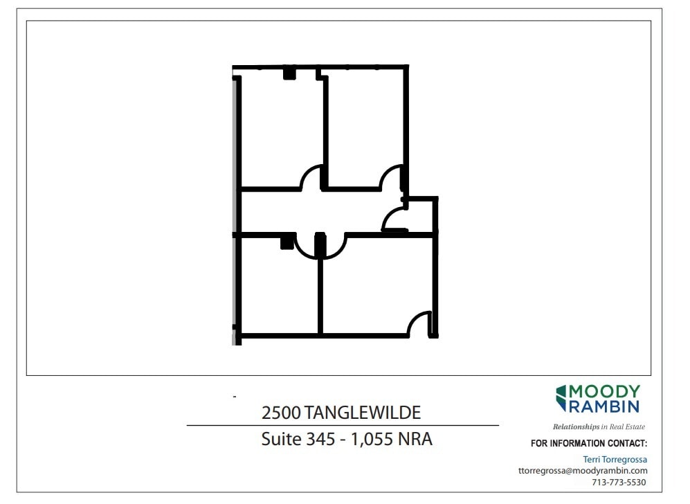 2500 Tanglewilde St, Houston, TX for lease Floor Plan- Image 1 of 1